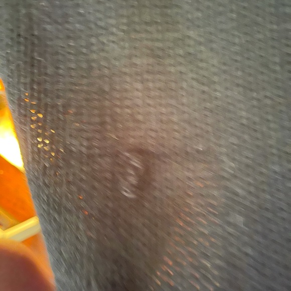 Red Paint button down hooded tunic sweater - Picture 4 of 4